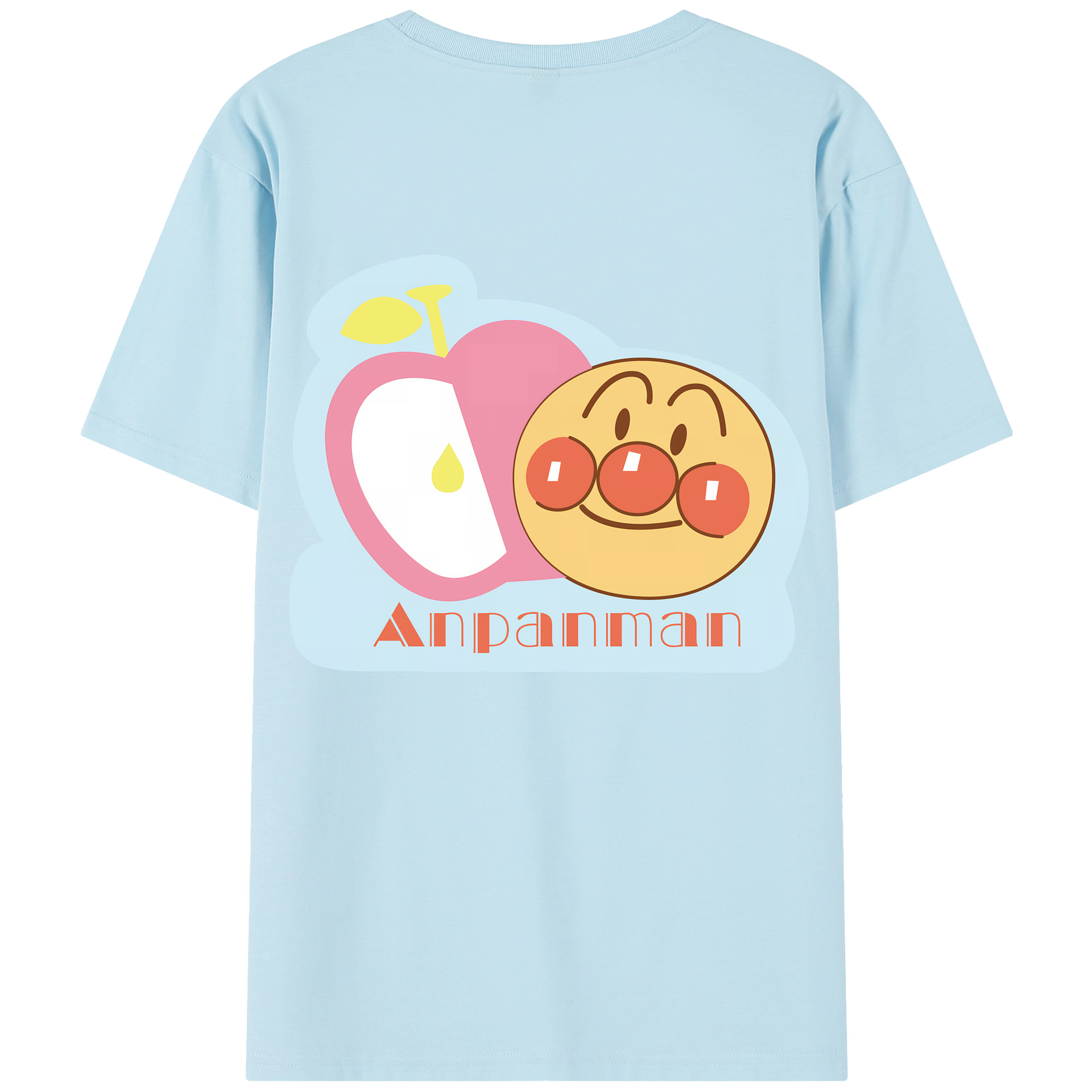 （画像用） アンパンマン Anpanman 綿100％半袖Tシャツ（背面プリント）